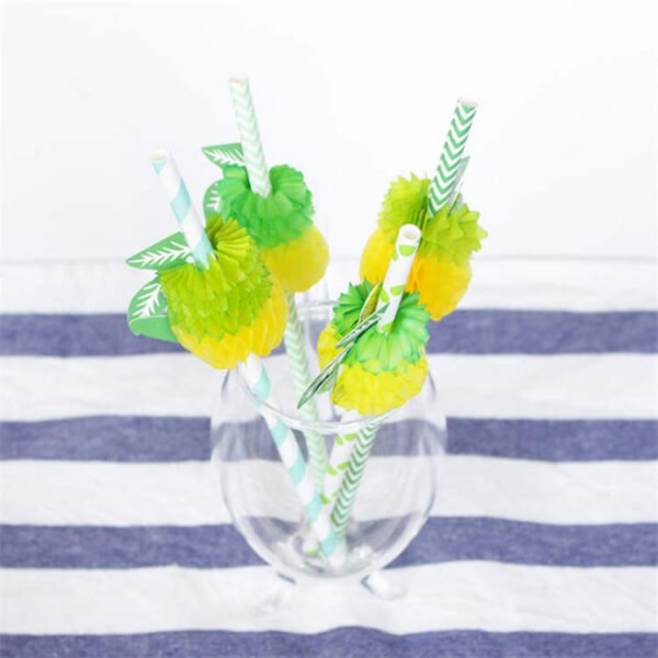 Pineapple Environmental Art Paper Straw - 图片 4