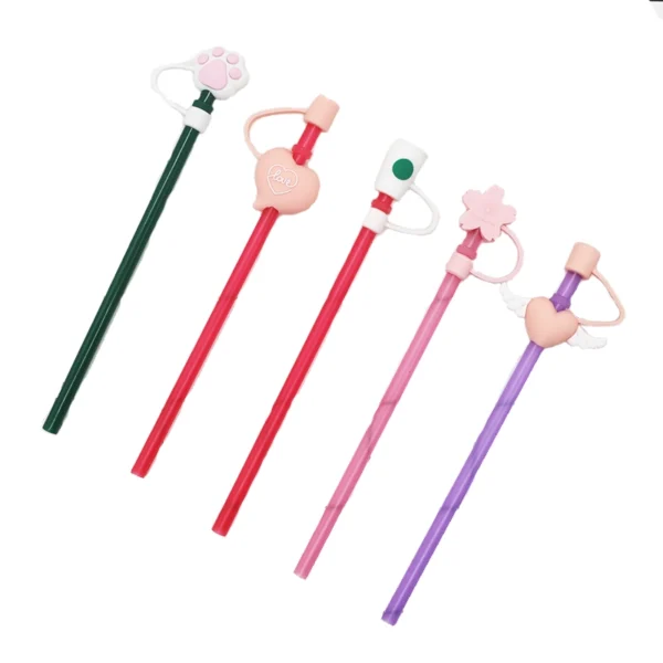 Reusable  Silicone Straw Tips Covers - 图片 3